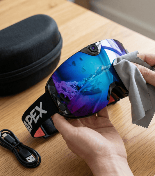 Comment entretenir vos lunettes de ski connectées - APEX VISION