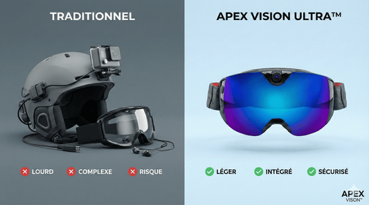 APEX Vision Ultra vs masques de ski traditionnels : Notre comparatif - APEX VISION